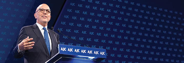 AJC CEO Ted Deutch at AJC Global Forum 2023 in Tel Aviv