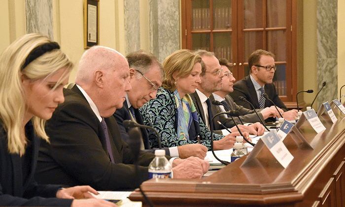 AJC leaders and international antisemitism envoys meet with members of Congress.