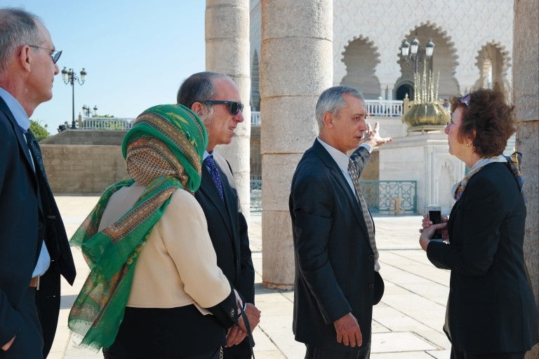 Photo of members of AJC National Leadership Council on a mission to Morocco