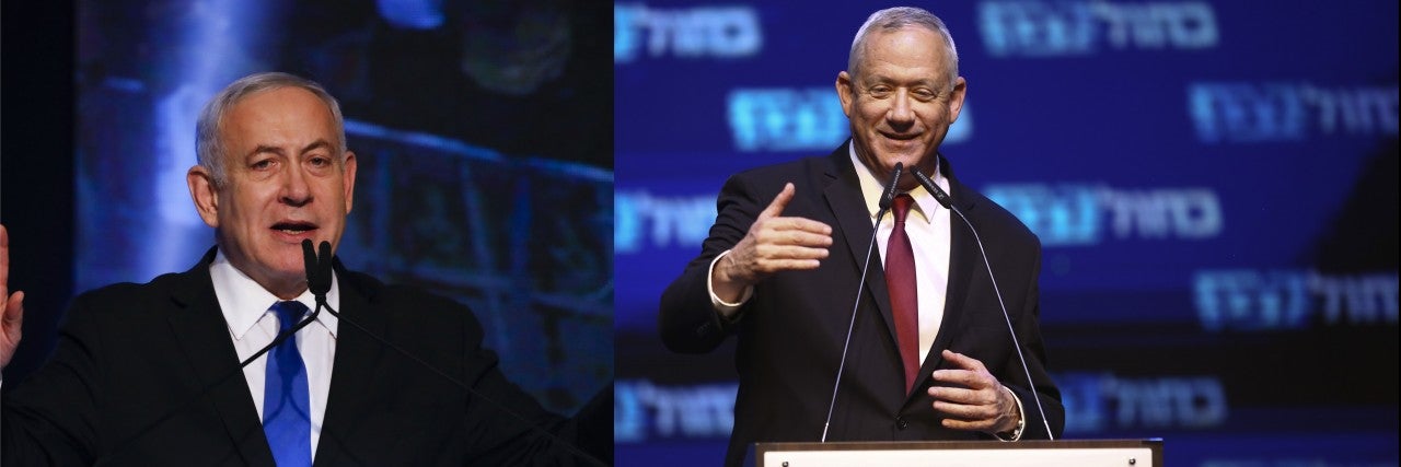 Benjamin Netanyahu and Benny Gantz
