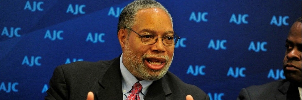 Photo of Lonnie Bunch speaking at AJC Global Forum