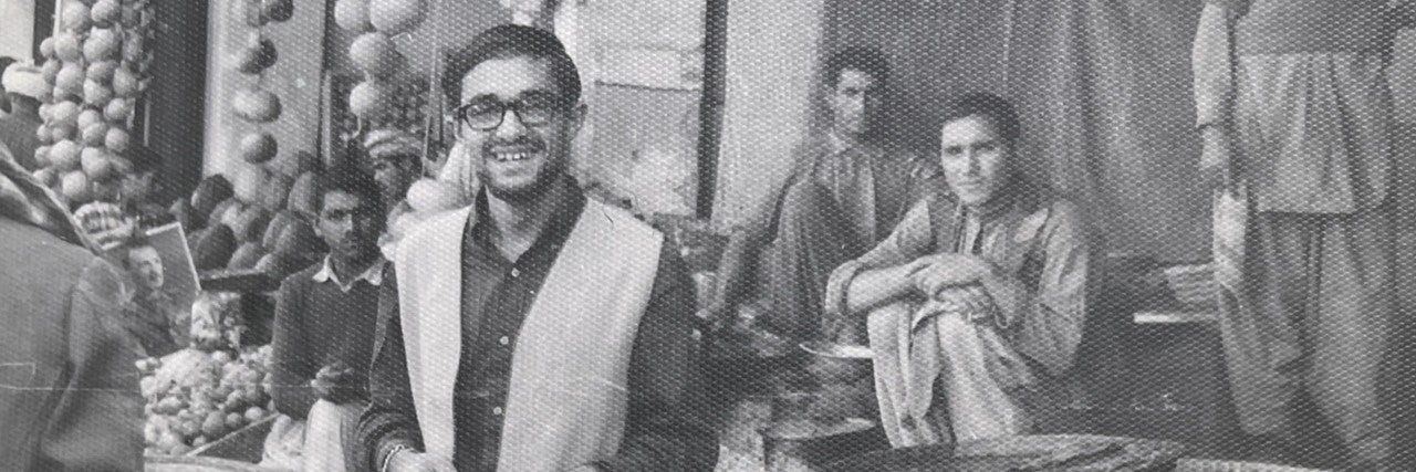 Jack Abraham in market in Kabul in 1966