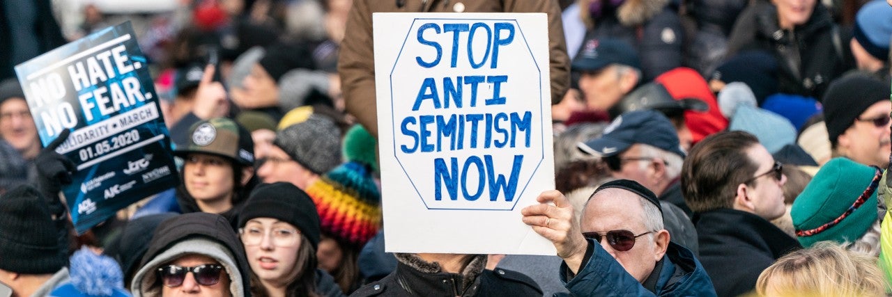 Combating antisemitism rally