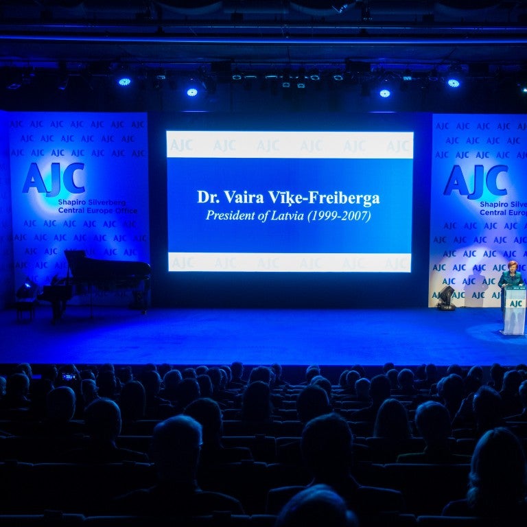 AJC Announces Keynote Speaker for Central Europe Office Gala: Former Latvian President Vaira Vīķe-Freiberga