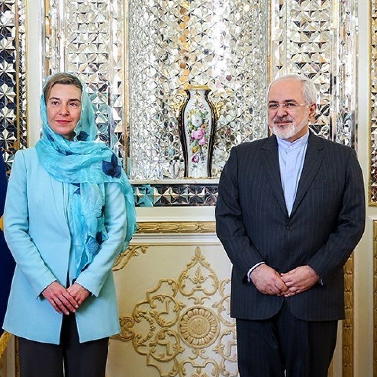 Photo of EU and Iranian Foreign Ministers