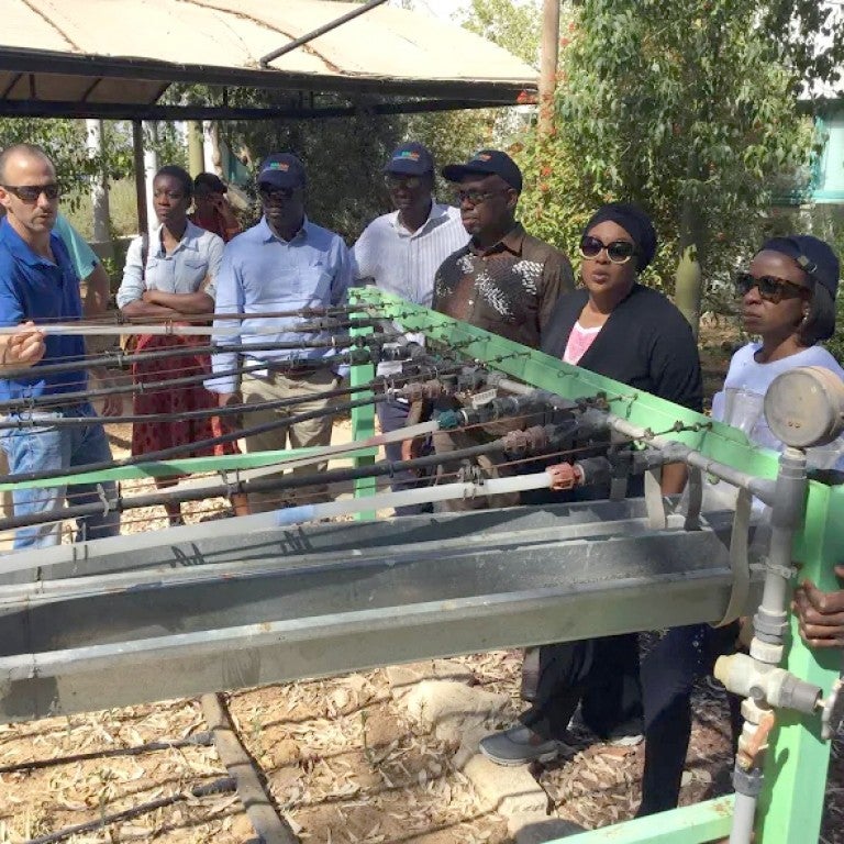 This is a photo of African business leaders on a visit to Israel with Project Interchange