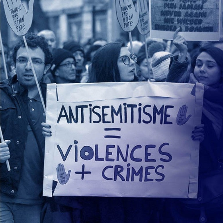 Graphic displaying the Rise of Anti-Semitism