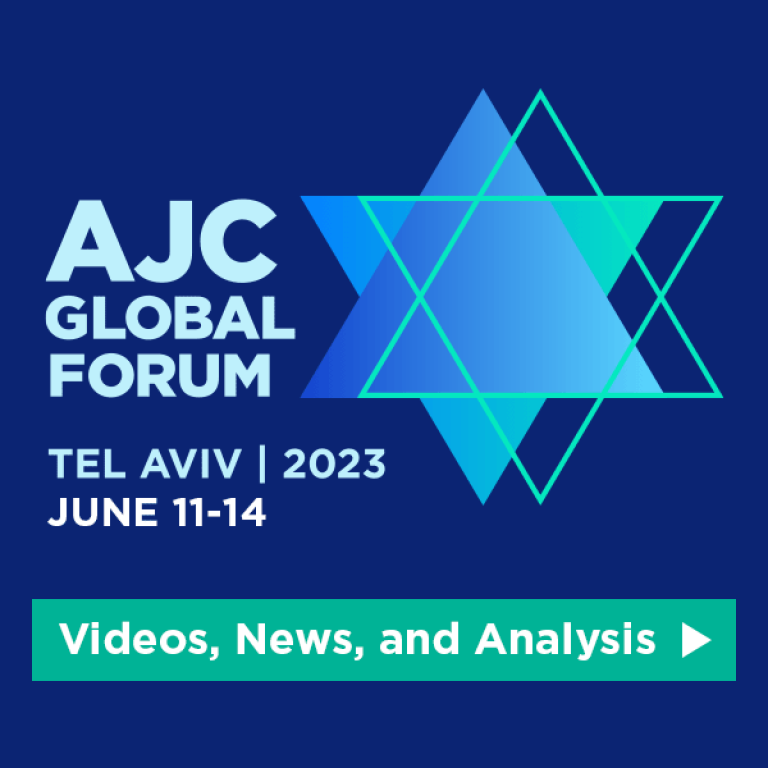 AJC Global Forum 2023 in Tel Aviv - June 11-14, 2023 - Video, News, and Analysis